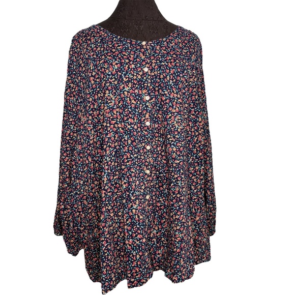 St John's Bay Plus Size Floral Blouse - Picture 1 of 11